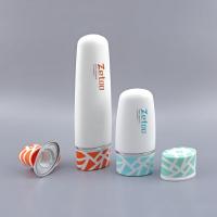 Tubo de protector solar blanco Embalaje 50 ml / 100 ml Tubo cosmético oval con tapa distribuidora central