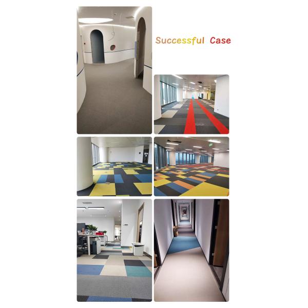 Commercial Office Carpets Tile Matrix Yellow Carpet Tiles 50*50 for Adult Performance
