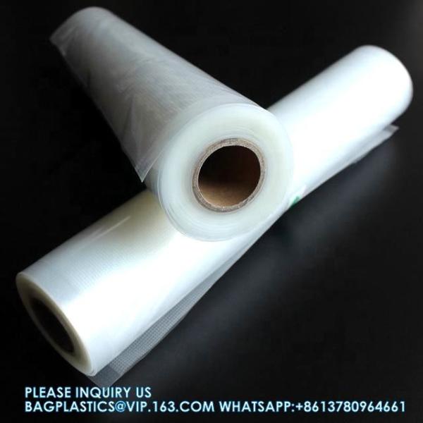 Transparent PA PE Plastic Storage Bags Vacuum Sealer Food Saver Roll 30m Embossed Vacuum Sealer Bags Packaging