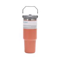 304 de aço inoxidável, à vácuo, à prova de derrames, termo 30 oz. Copo laranja