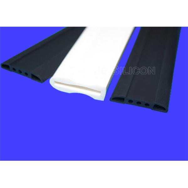 White Silicone Rubber Edge Trim , High Temperature Rubber Strips Press Resistant