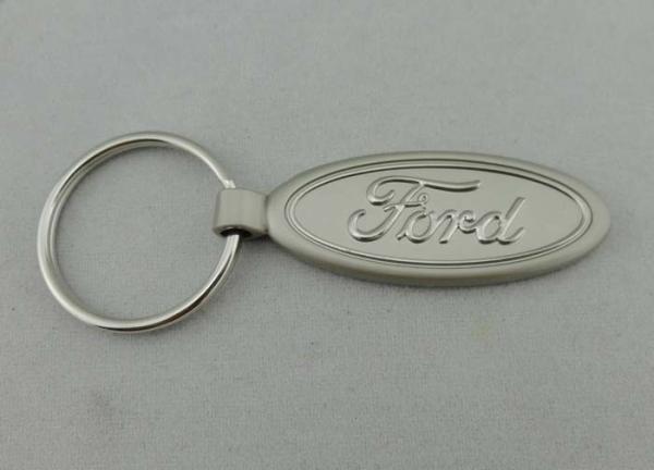 Promotional Ford Key Chain With Misty Plating , Laser Engraved Keychain