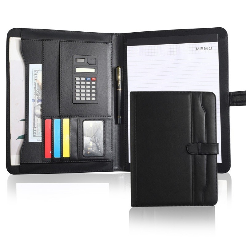 A4 PU Leather Conference Resume Portfolio Binder Padfolio Promotional Gift 70