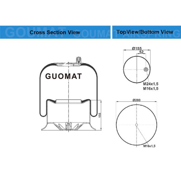 Езда воздуха 1Р7З-460-305-Б/В01-М58-8522 Фирестоне скачет 9520 МЕРСЕДЕС А9423203221