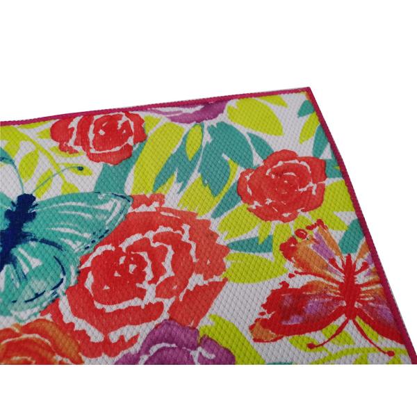 46x60cm Printing Decorative Dish Drying Mat Kitchen Counter Drain Mats