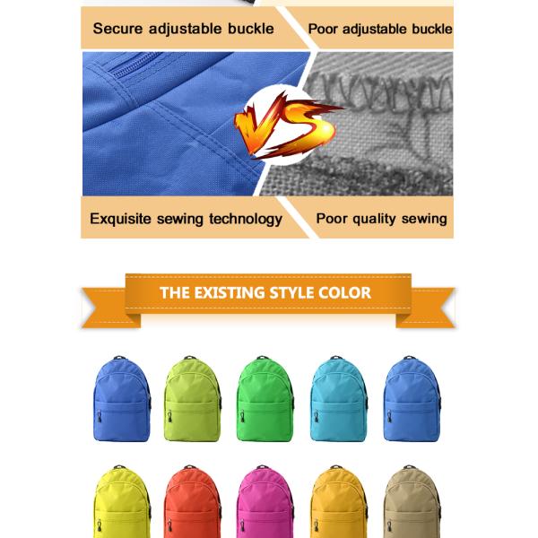 High School Book Bags Secure Adjustable Buckle Exquisite Sewing Durable