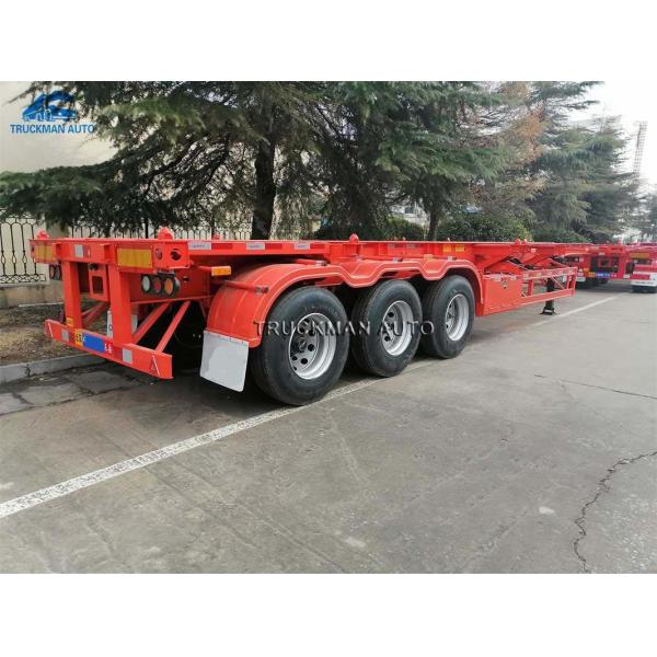 Skeleton 3 Axles 40 Feets Container Semi Trailer