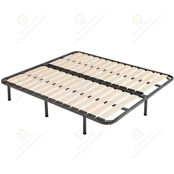 Bed Frame with Thickened Solid Wood Skeleton Moisture-proof Bed Board Encrypted Design Foldable Tatami Steel Frame Customizable