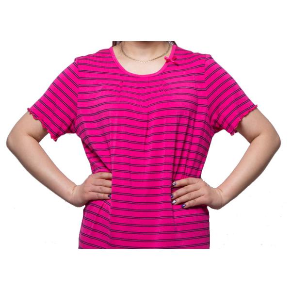 Breathable Ladies Summer Stripped Pajamas Viscose /  Elasthan Short Sleeveless