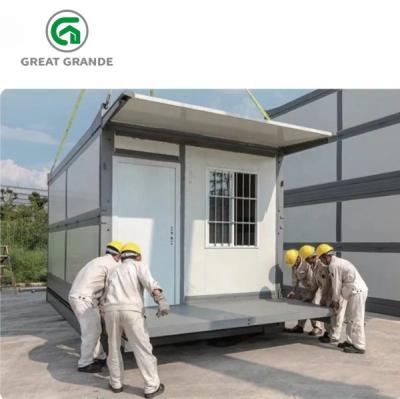 Sandwich Panel Folding Portable House Single Story Prefab Homes