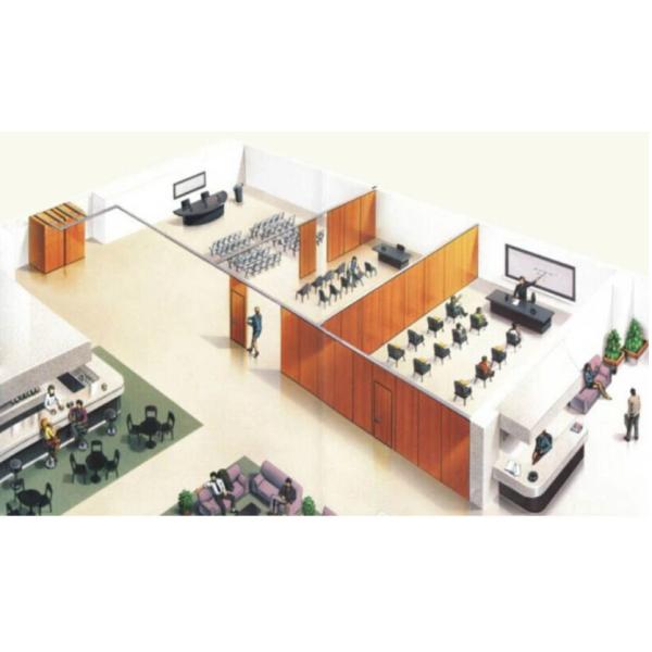 Acoustic Material System Operable Sliding Partitions Walls For Hotel Decorative