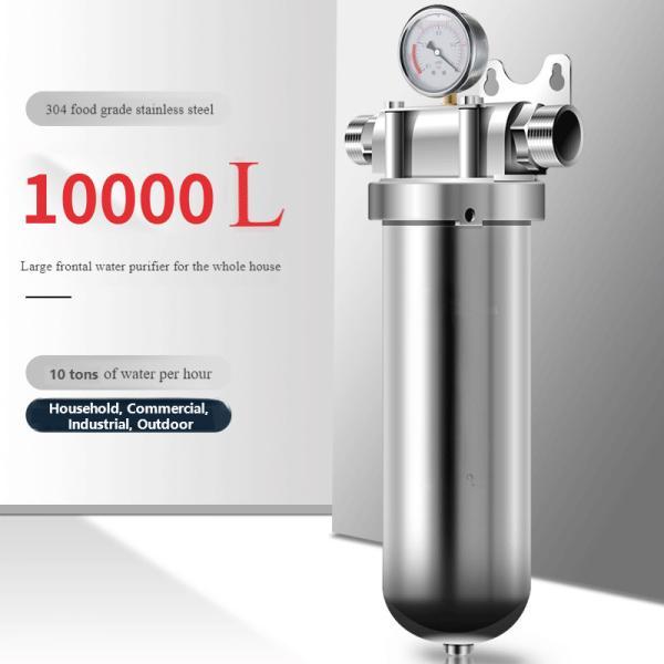 SS304 Whole House Pre Filter 40μM Filtration 10 Tons For Home