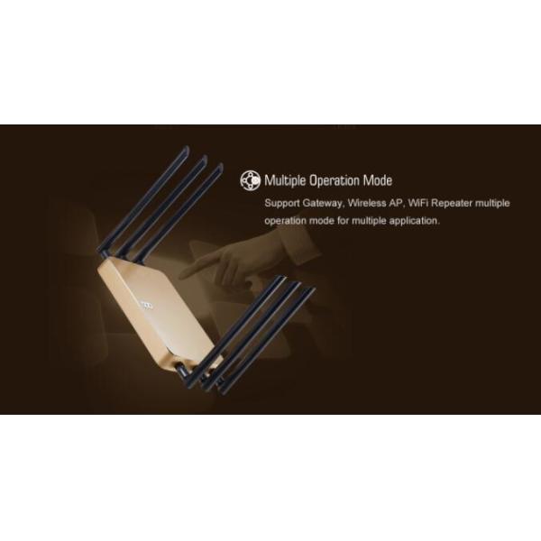 Desktop 11AC Wireless Router Authentication Advertisement Support 1200Mbps