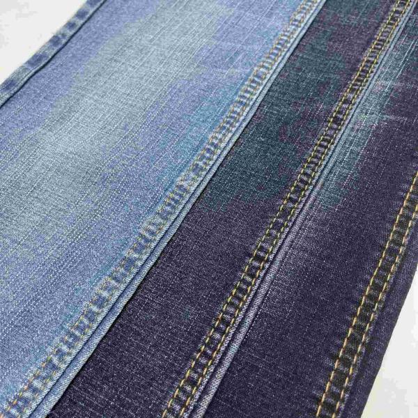 9.0 Oz Elastic Denim Jeans Fabric 72'' Width Combed yarn