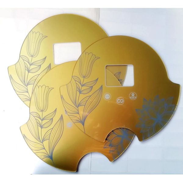 Custom Silk Printed Scratch Resistant Waterproof Tempered Glass Touch Panel for Home Appliance & Medical Equipment