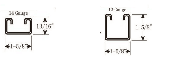 41х21мм 41х41мм / мягкая стальная слотная подставка C канал и U каналы /