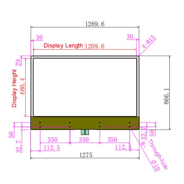 Factory Direct 55 Inch Embedded Transparent OLED Touch Screen for Smart Retail & Interactive Display