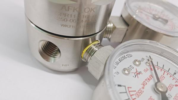 PCTFE R11 0.08CV Stainless Steel Pressure Regulator Vespel 200psi 3500psi