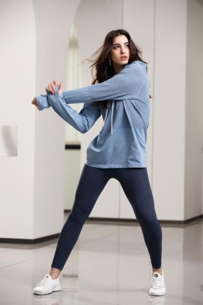 Reflective Trim Thermal Running Hoodie Breathable for Daily Wear