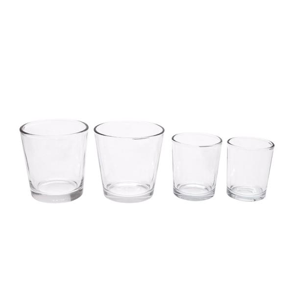 Экран печатая вокруг чашки свечи 80мл 95мл стеклянной