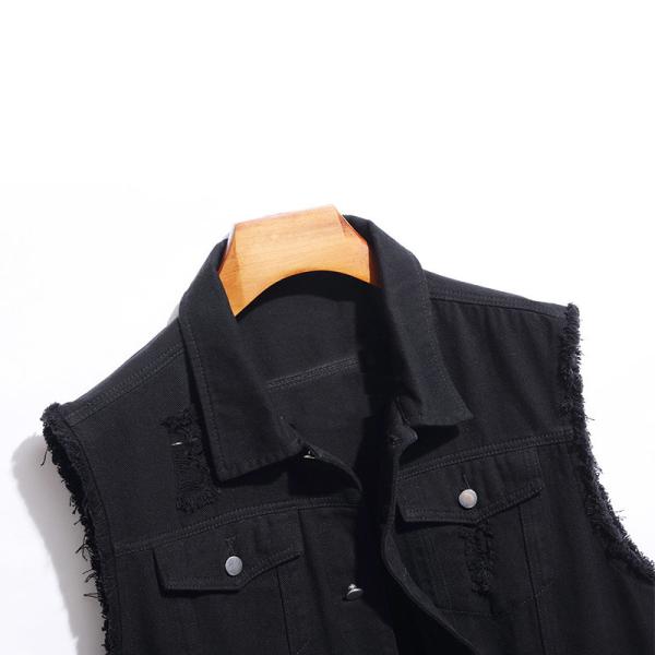 Manufactuer OEM Light Blue Oversized Woman Sleeveless Denim Vest