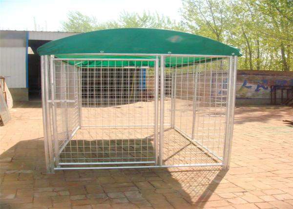 Weld Wire Dog Kennel 1.8mx2.5m x 2.5m OD32mm wall thickness 1.5mm with covered cloth hot dipped galvanized