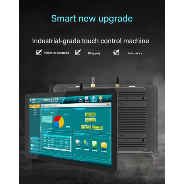 12/10/7 Inch Fanless Integrated Front Panel Pc Case I3 I5 I7 Industrial Ip65 Industrial Capacitive Touchscreen Embedded Panel Pc