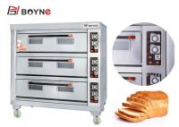 Plate-forme commerciale Oven Three Deck Six Tray de boulangerie pour l'usage d'hôtel
