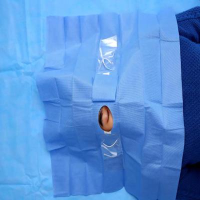 Cirúrgico descartável médico drapeja oftálmico cirúrgico estéril drapeja o certificado do CE