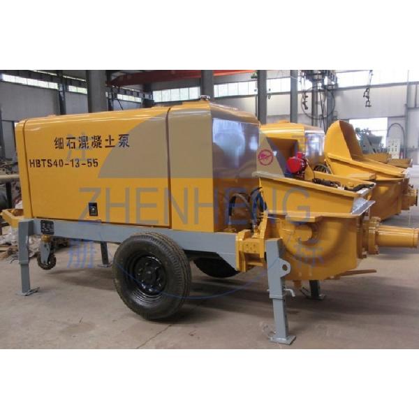 Electric Concrete Pumping Machine , 5 - 20mpa Movable Concrete Piston Pump