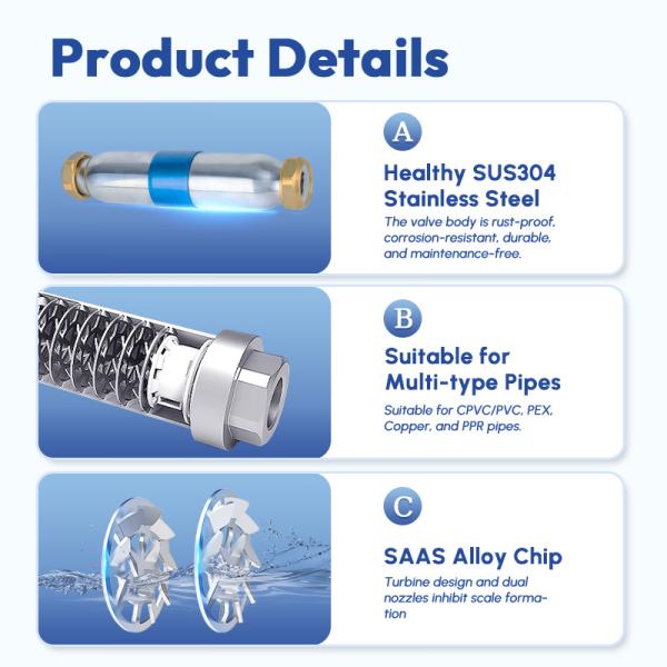 Eco-Friendly Magnet-Free Whole House Water Descaler: NSF Certified for Safe & Reliable Water Treatment