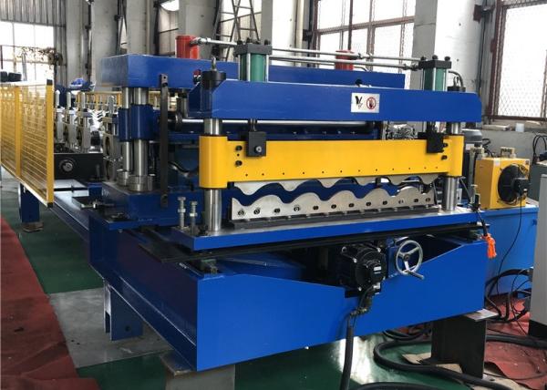 0.7mm PPGI Colored Steel Metal Roofing Roll Former With 16 stations