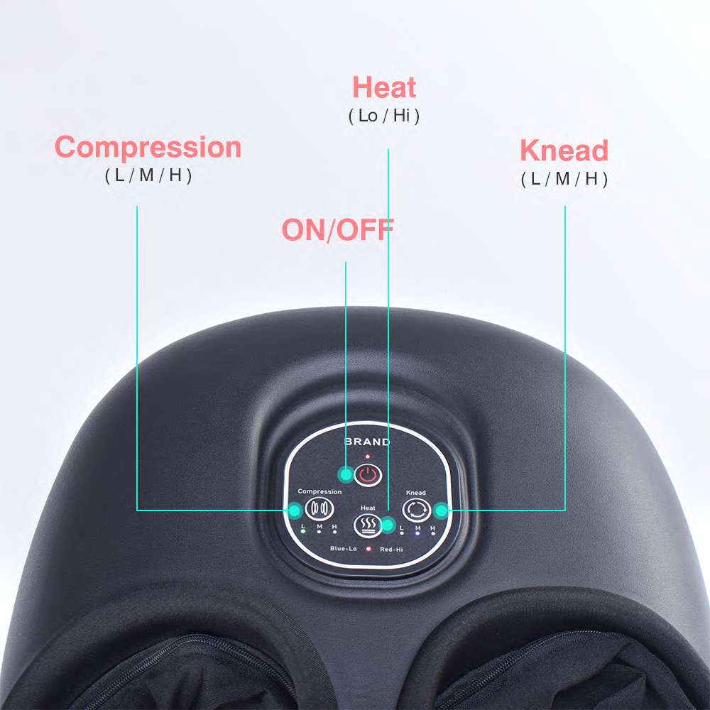 air Relax Compression Blood Circulation Foot Leg Massager Botas De Presoterapia Shiatsu Kneading Electric Rolling Foot Massager