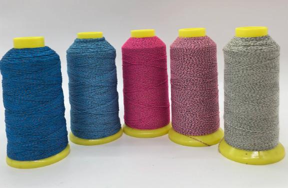 Customized Super Bright Double Sided Reflective Yarn High Visibility Material For Garment & Textile Knitting
