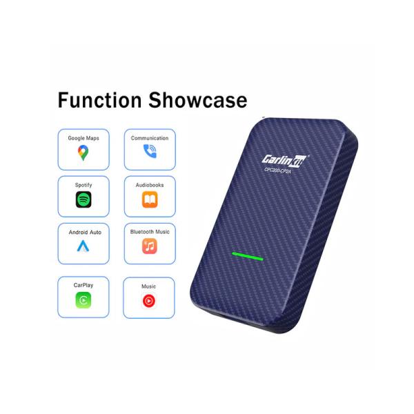 2 In 1  Wired to Wireless Adapter Carplay Android Auto CP2A Compatible With Wired CarPlay USB Plug And Play
