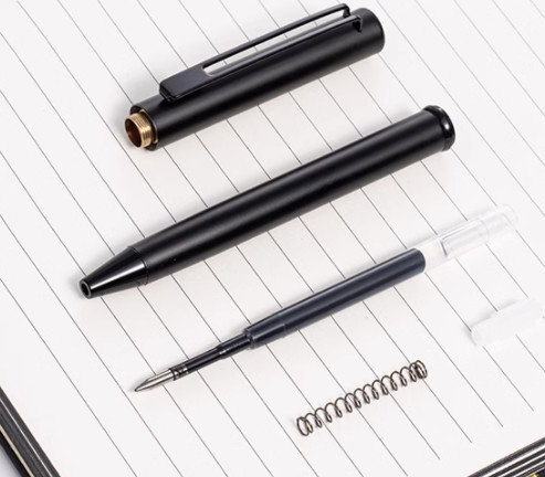 Metal pen Rotating signature pen high-end touch rotating school pen student stationery business metal pen with logo