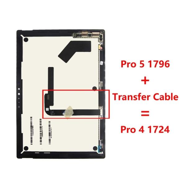 Factory Hot Sales Display Lcd Screen Display For Microsoft Surface Pro 4 1724 Lcd Monitors Panel Component
