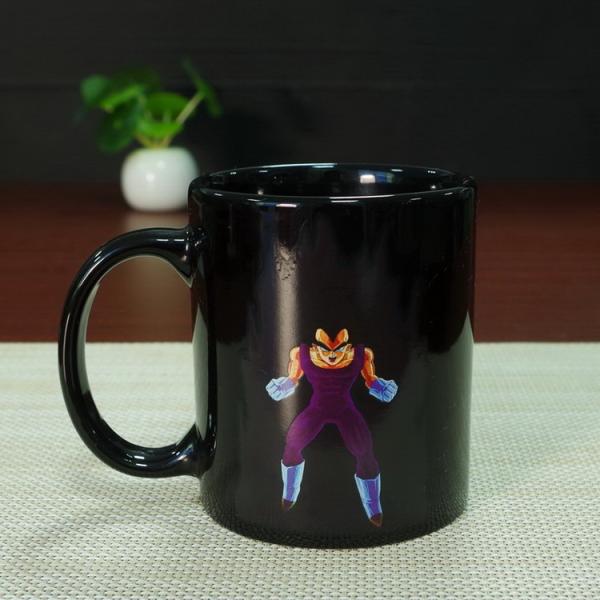 Promotional gift heat sensitive photo mug cartoon dragon ball vegeta