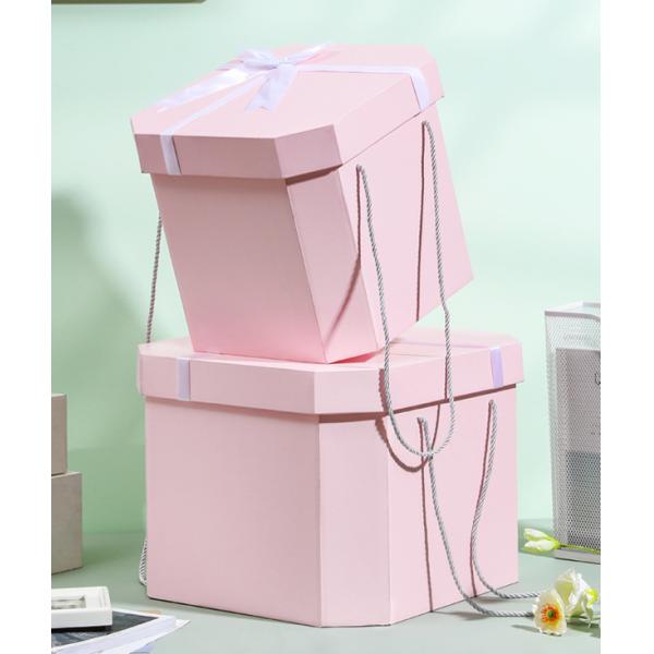 Square Novelty Ribbon Birthday Gift Box Packing Box Paper Gift for Customized Logo Size