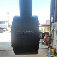 Caminera de metal calefactor de leña interior estufa de fuego real con puerta de vidrio