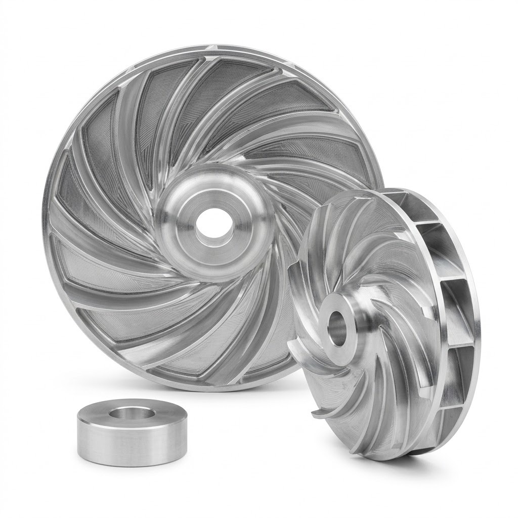 Five Axis CNC Aluminum Centrifugal Blower Impeller for Industrial Air Systems