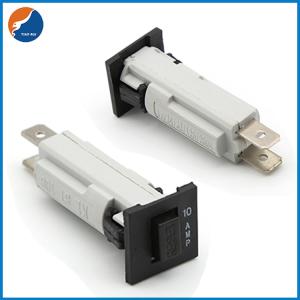 ミニ 熱 リセット可能な回路断片 超負荷 電気スナップイン リセット プッシュ