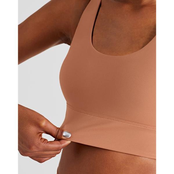 Gathered Full Coverage Ladies Sports Bra Tops Wirefree Cross Back Yoga Bra Workout