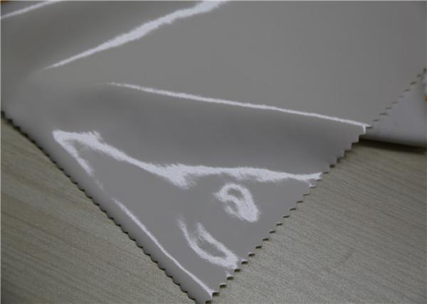 White Polyester Faux Leather , Black Faux Leather Fabric For Dress