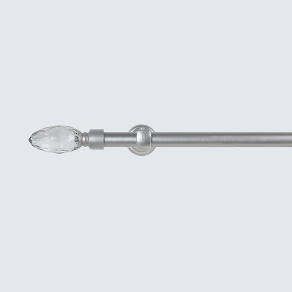 Matt Nickel Pipe Curtain Rods 22mm For Living Room Decoration