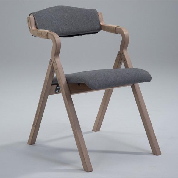 Durable and Stylish Nordic Folding Wood Restaurant Dining Chairs in Northeast Ash with Weight Limit of 150K