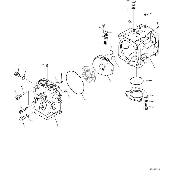 Загрузчик Гидравлический вентилятор насос 708-1S-00240 D85 D61EX D61PX D65EX