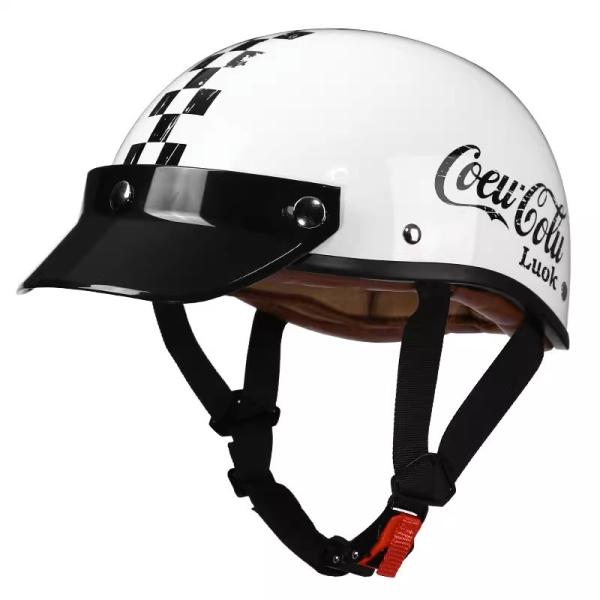 Classic Half Face Helmet for Motorcycle Custom 3C Approved Motorbike Accessories