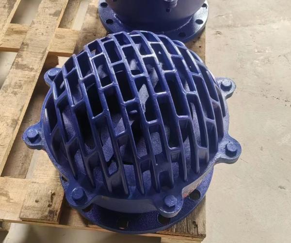 flange standard bs4504 body material GGG50 ductile iron flanged foot valve supplier