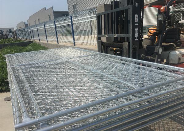 4'x10' chain link fence construction fencing tubing  1⅜(35mm) x16.5ga/1.50mm wall thick chain mesh 3x3 x 11.5ga dia